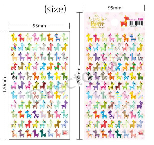 Giraffe Scrapbook Diary Album Decor Stickers - Kawaii