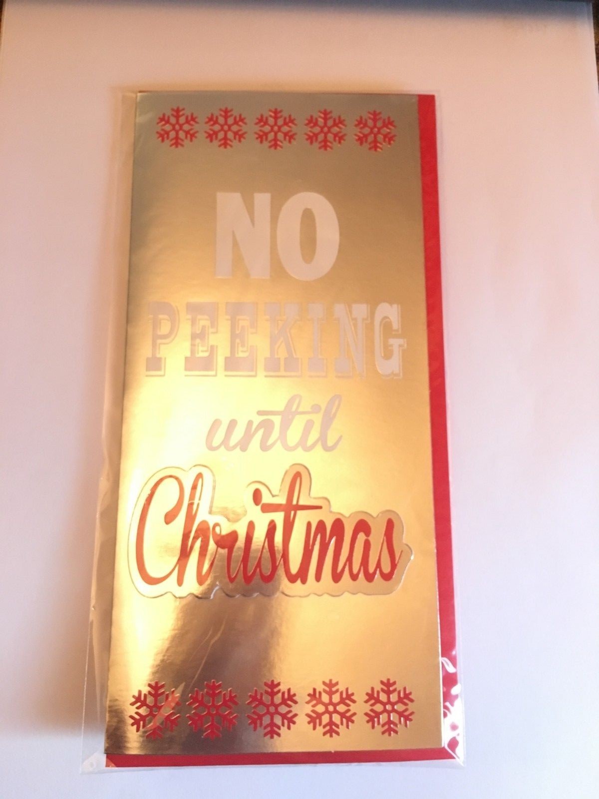 Luxury 3D Christmas Money Wallets Card Money Gift Vouchers Santa Reindeer Elf - No Peeking Until Christmas