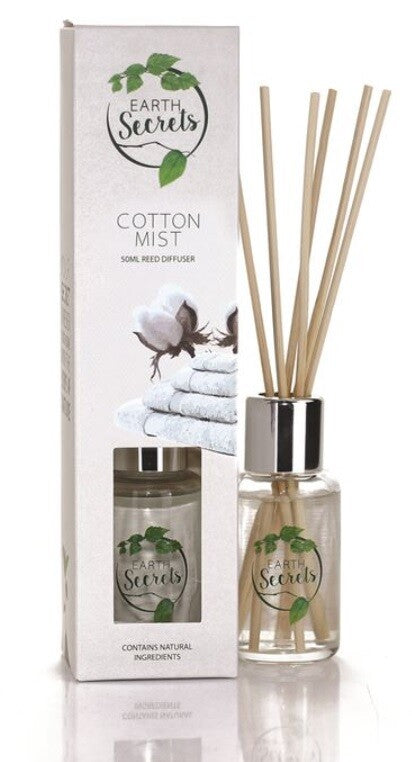 Ashleigh & Burwood Earth Secrets Reed Diffuser Boxed Home Scented Gift - Cotton Mist