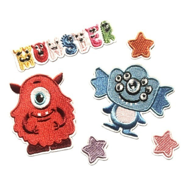 Cartoon Monster Patch Embroidered Patches Iron on / Sew on / Glue on - 1
