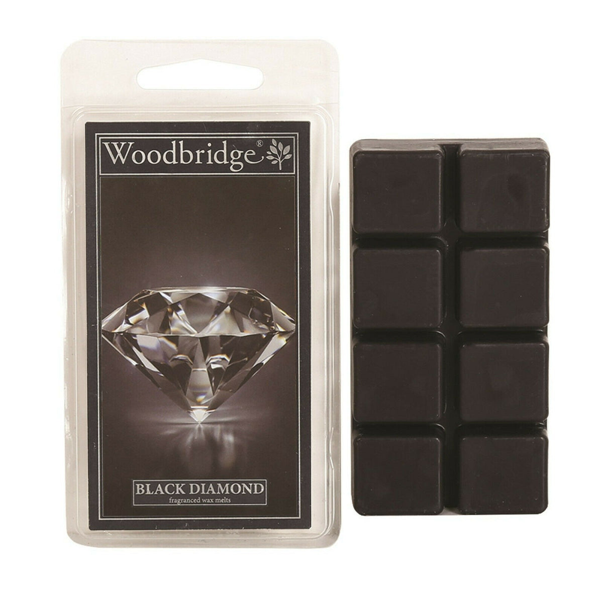 Woodbridge Scented Wax Melts - Melt Burn Time: Up to 16 Hours Per Segment - Black Diamond