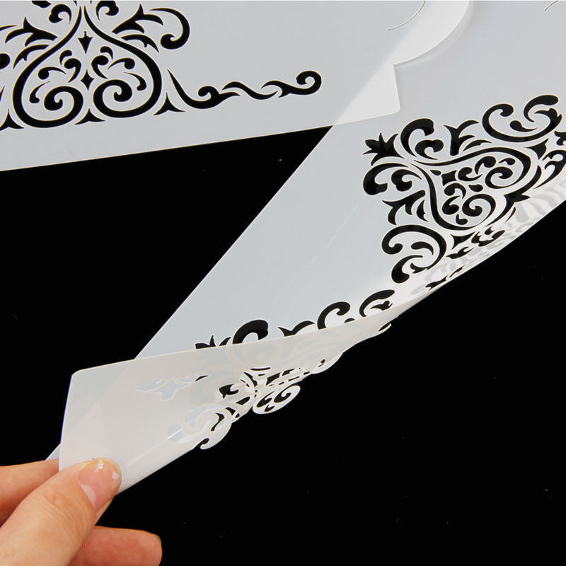 Cake Stencil Border Lace Regency Flower Victorian Damask Animal Print Safari