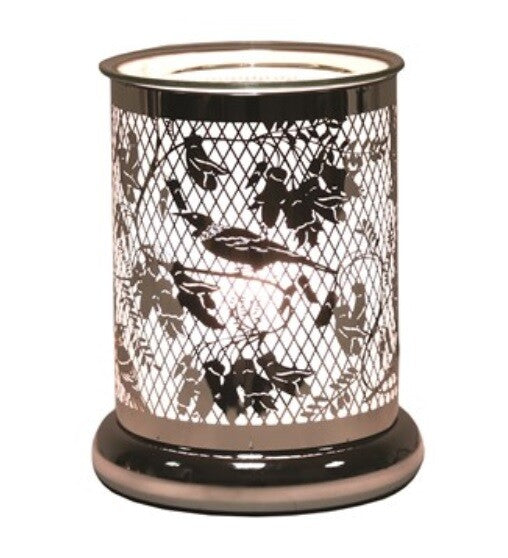 Aroma 3D Electric Wax Melt Oil Burner Diffuser Home Fragrance Lamp Gift - Silhouette Bird Paradise Cylinder 17cm