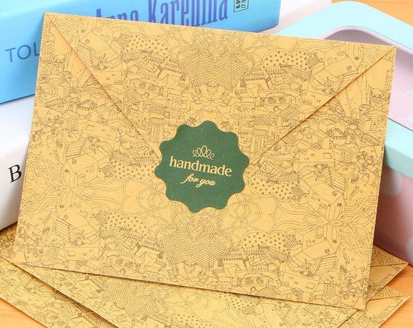 Paper Labels Handmade for you Gift Kraft Paper Craft Stickers Hand Made