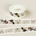 Penguin Polar Bear Adhesive Tape 15mm x 10m Roll Scrapbook Sticker Craft DIY