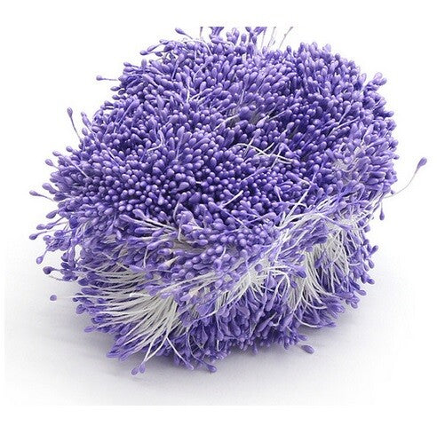 Artificial Flower Stamen Double Head Eco Friendly Floral Craft Wedding 1mm 250pc - 11. Lilac