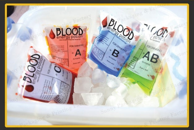 Halloween Vampire Reusable Blood Drink Bag Pouch Cosplay Creative Props UK Stock