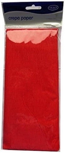 Crepe Paper Sheets 1.5 Meter x 50cm Party Decorations Craft Paper Roll Streamer - Red