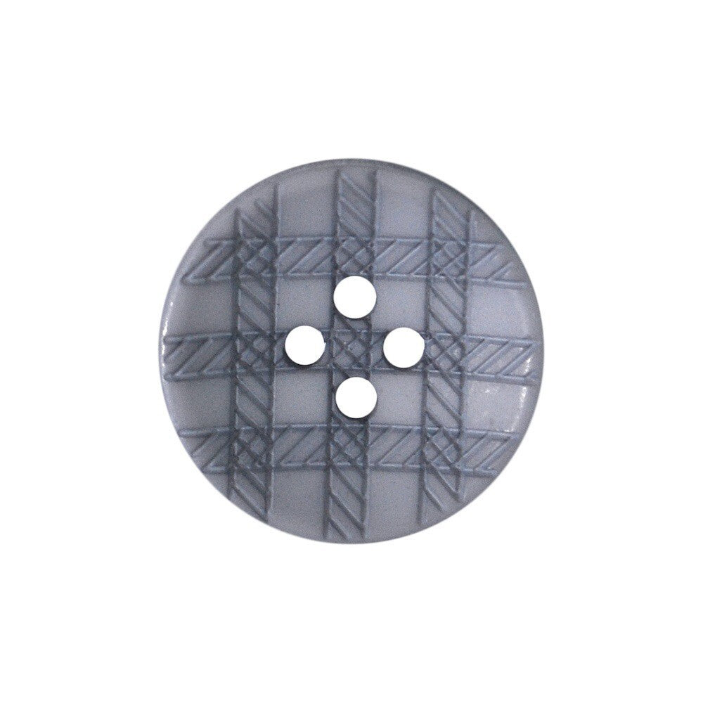 Eco Recycled Check Gingham Buttons Blue Pink Baby Knitting - 11.5mm, 15mm, 20mm - Grey