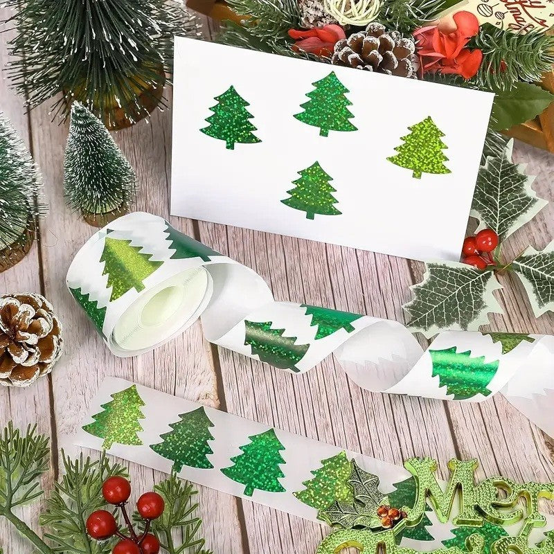 Christmas Tree Stickers Peel & Stick Xmas Sticker Scrapbook Card Making