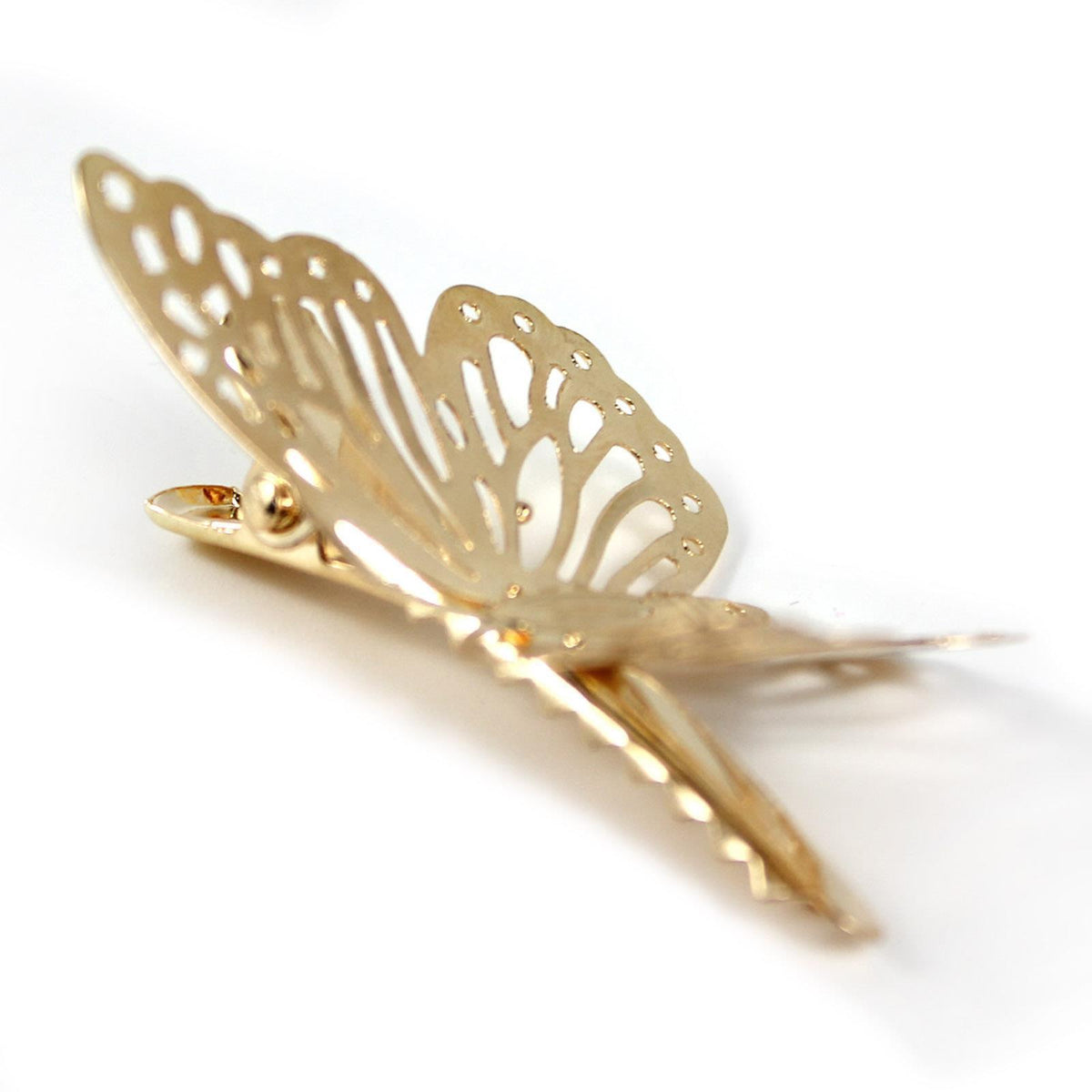 Bohemian Gold Butterfly Hair Clip Bridal Wedding Bridesmaid Party Hair Accessory