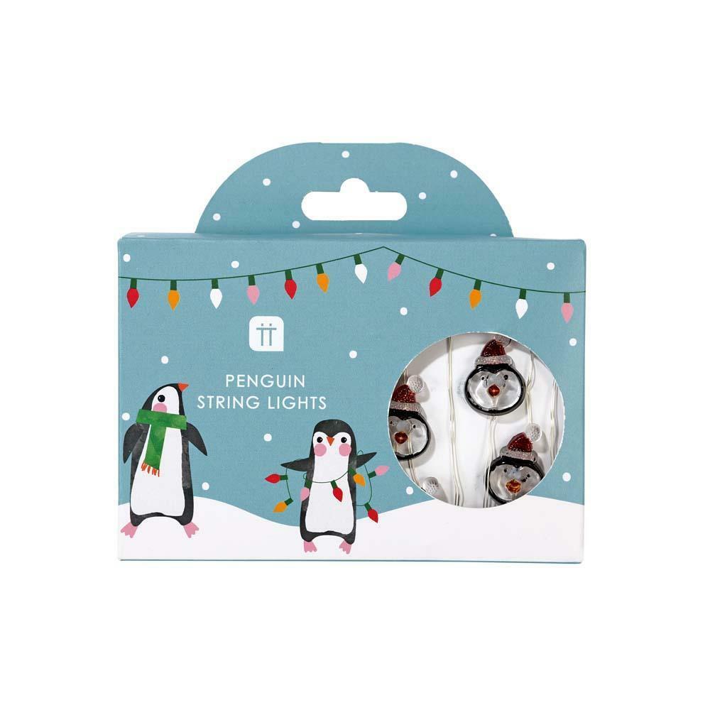 Christmas Santa Penguin Parade Sprout LED Table String Lights Garland 3 Metre