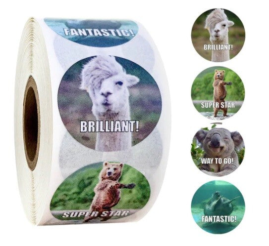 Kids Reward Stickers Labels Well Done Children's School Teachers & Nursery 25mm - Design 24