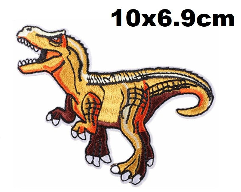 Dinosaur Animal Kids Embroidered Patch Applique Sew or Iron on Patches Customise - 10