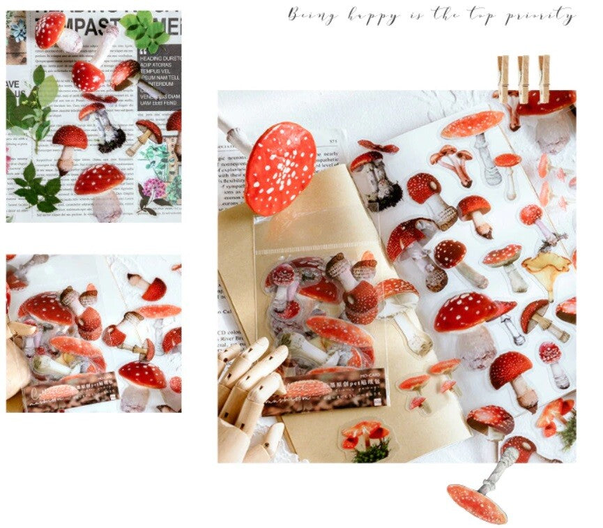 40 Piece Pack Scrapbook Cardmaking Decoupage Stickers Flowers Leaves Craft