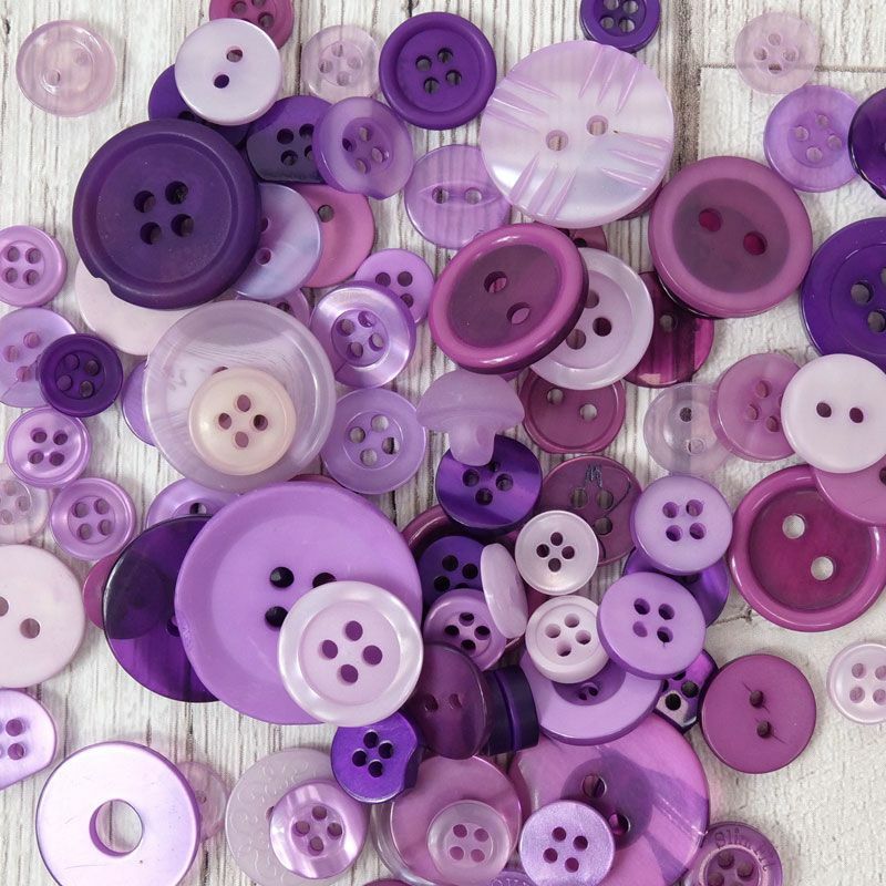 Jar of Buttons Assortment Button Button It! Craft Scrapbook Cardmaking Hunkydory
