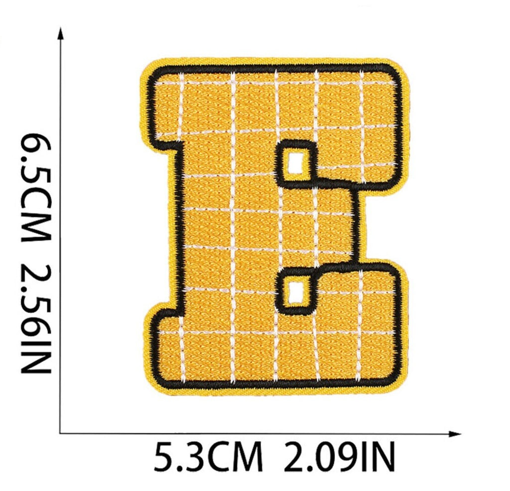 Autumn Fall Alphabet Patch Letter Patches Iron on Sew on Thanksgiving Letters
