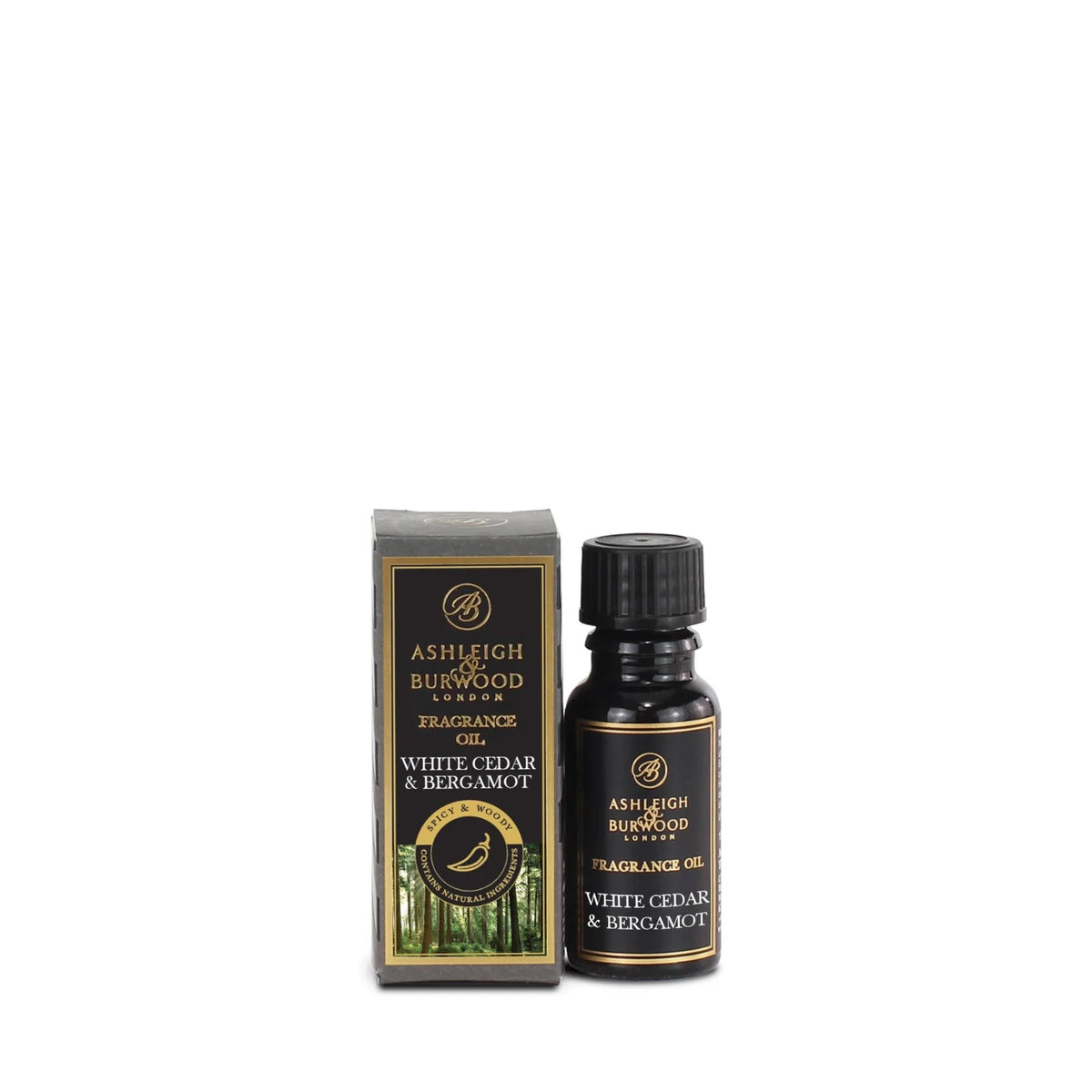 Ashleigh & Burwood Fragrance Oil Burner Refragrance Pot Pourri Refresher - White Cedar & Bergamot 15m