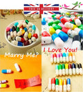 Adorable Secret Message Pill Capsule Kawaii Cute Love Message Notes Valentine