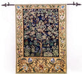 Tree of Life Loom Woven Tapestry William Morris 88 x 68 cm Dark Blue