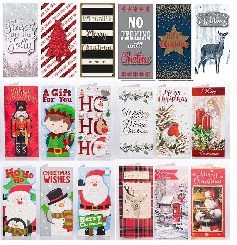 Luxury 3D Christmas Money Wallets Card Money Gift Vouchers Santa Reindeer Elf