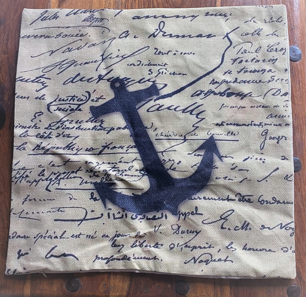 CUSHION COVER DECORATIVE NAUTICAL BEACH CHIC SEAHORSE CORAL DESIGNS 45 x 45 CM - Anchor