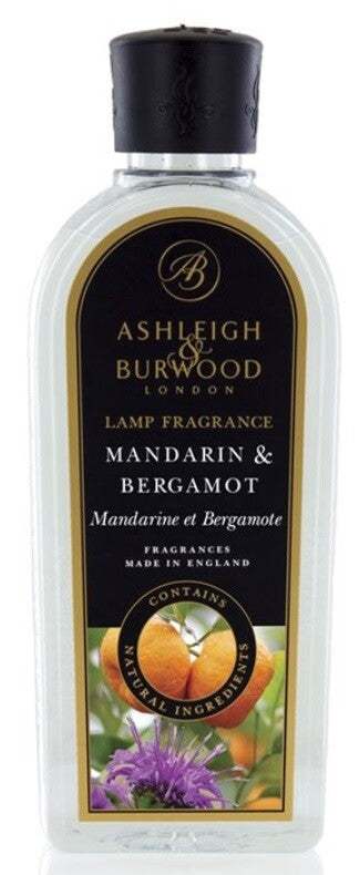 Ashleigh Burwood Catalytic Lamp Oil Fragrance Burner Refill Bottle Free Delivery - Mandarin & Bergamont