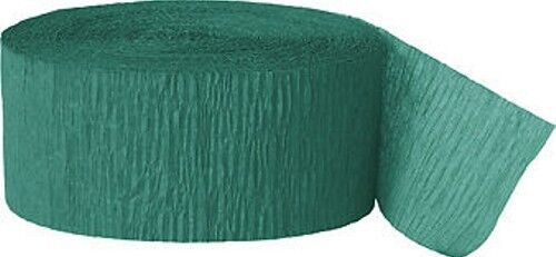 Buy 3 Rolls Crepe Streamer Crepe Paper Party Decoration Streamers 81 ft - Emerald green x 3 rolls
