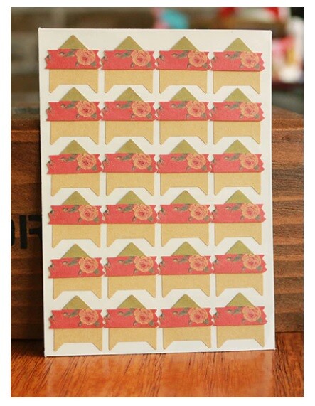 24 Piece Rose Self Adhesive Photo Album Corner Protector Stickers Scrap Book - 2