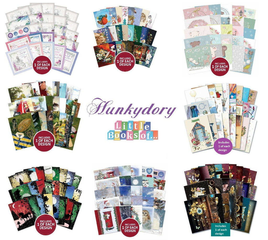 Hunkydory Little Books 20/24/25 Pack - Christmas Birthday Card Making Scrapbook
