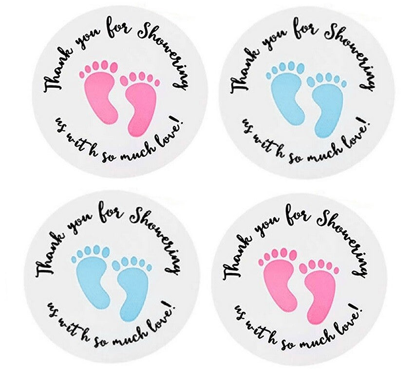 Baby Shower Sticker Boy Girl Gift Present Seal Stickers Labels 2.5cm