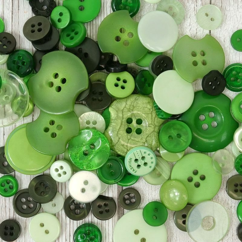 Jar of Buttons Assortment Button Button It! Craft Scrapbook Cardmaking Hunkydory