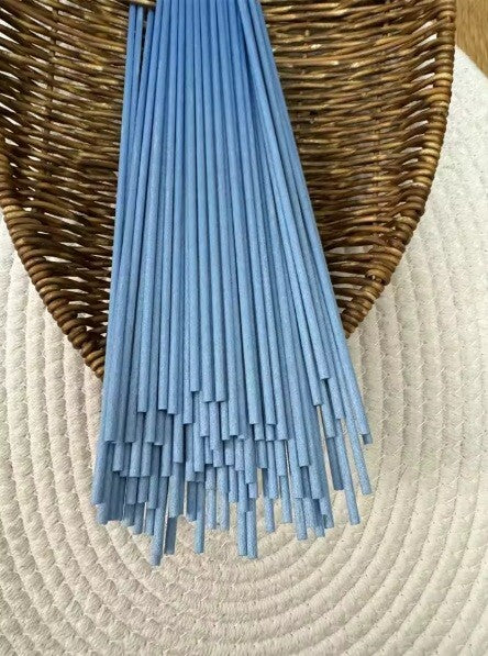 Reed Diffuser Replacement Fibre Sticks Natural for Diffuser Oil Aromatherapy - Light Blue