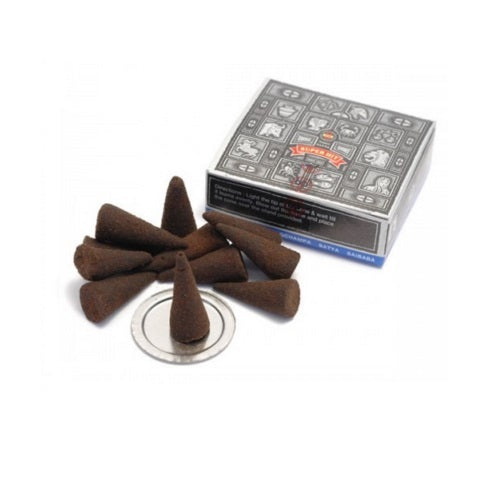 Genuine Satya Sai Baba Nag Champa Dhoop Incense Cones Various Types 6/12 - Super Hit