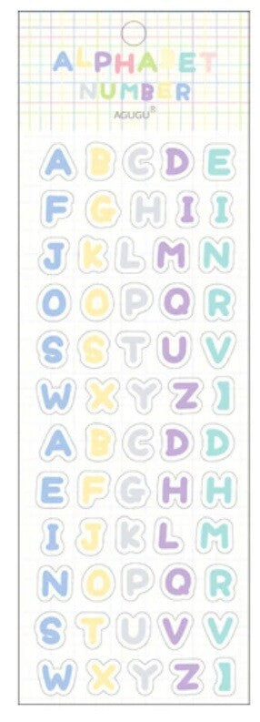 Self Adhesive Colourful Letters Number Alphabet Letter Numbers Craft Scrapbook - Alphabet Design 2
