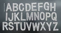 Silver Rhinestone Patches Letter Alphabet Patch Iron on / Glue on / Sew on 4cm