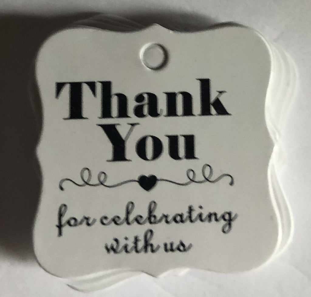 Handmade with Love Thank You DIY Craft Paper Tag Tags Gift Celebration