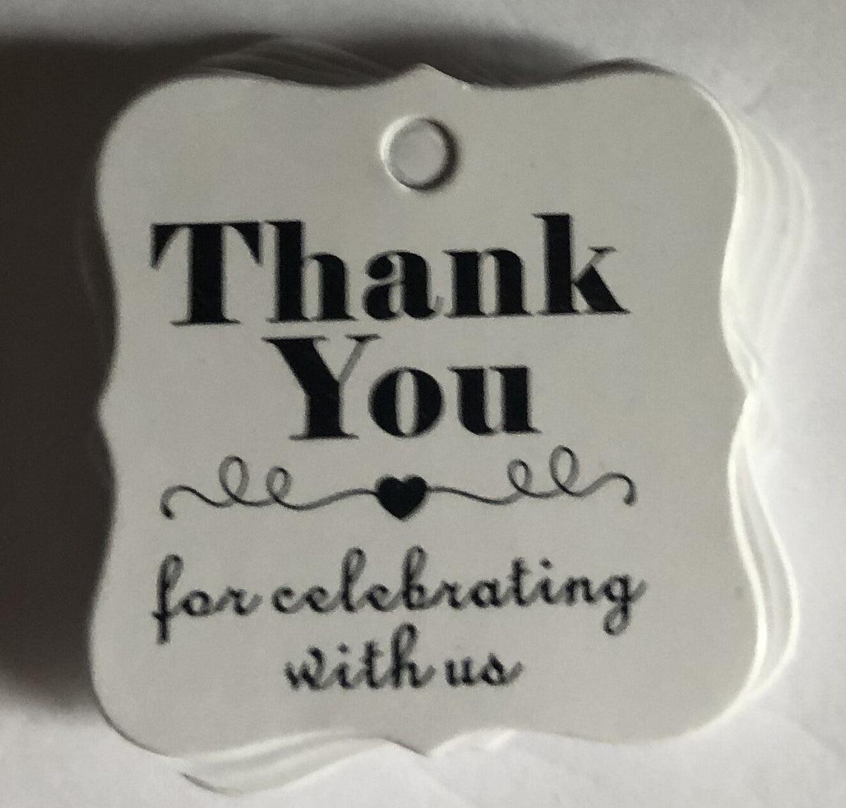 Handmade with Love Thank You DIY Craft Paper Tag Tags Gift Celebration