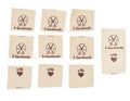 Cream Fabric Labels Hand Made With Love Sew On Garment Cotton Clothing Tags - 1 - Scissors
