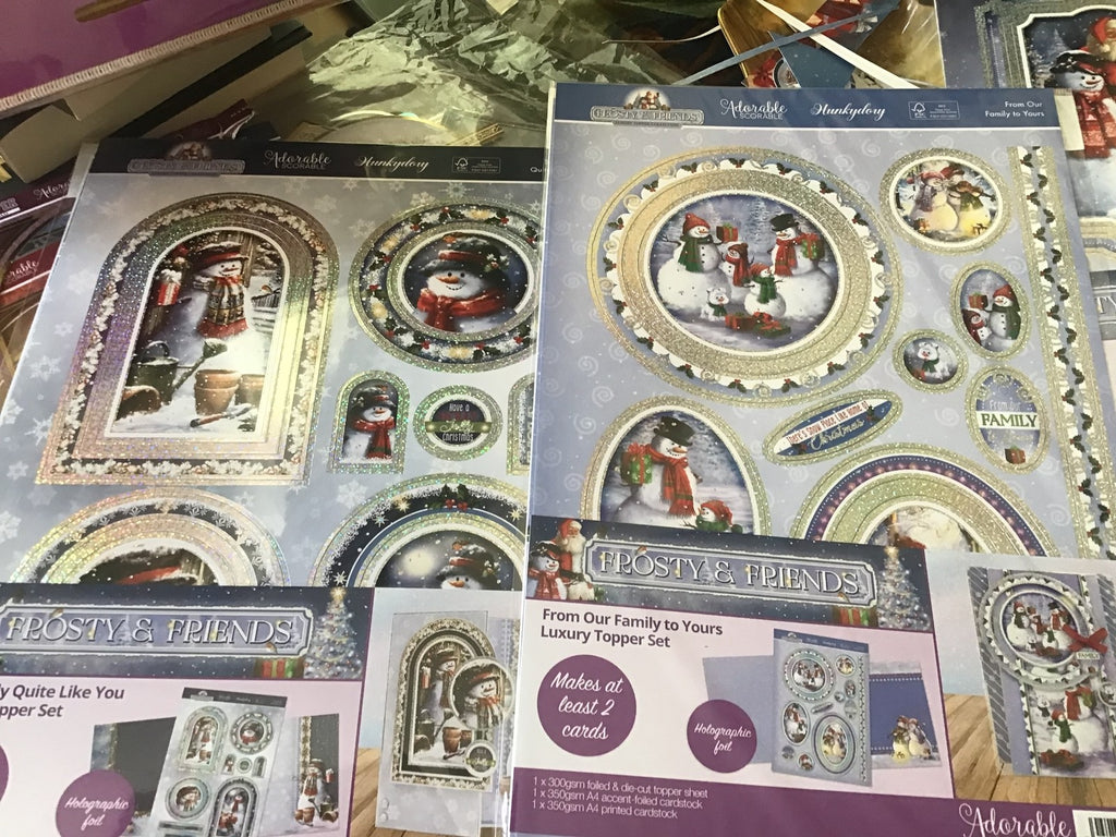 Hunkydory Christmas Card Making Kits Festive Xmas Luxury Topper Set Pack Toppers