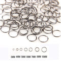 Gun Black Jump Rings Split Ring Connectors Jewellery Connector - Many Sizes