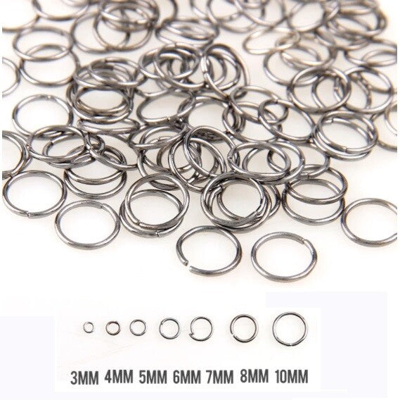 Gun Black Jump Rings Split Ring Connectors Jewellery Connector - Many Sizes