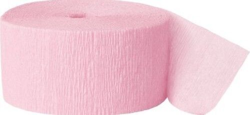 Buy 3 Rolls Crepe Streamer Crepe Paper Party Decoration Streamers 81 ft - Pastel pink 3 x rolls