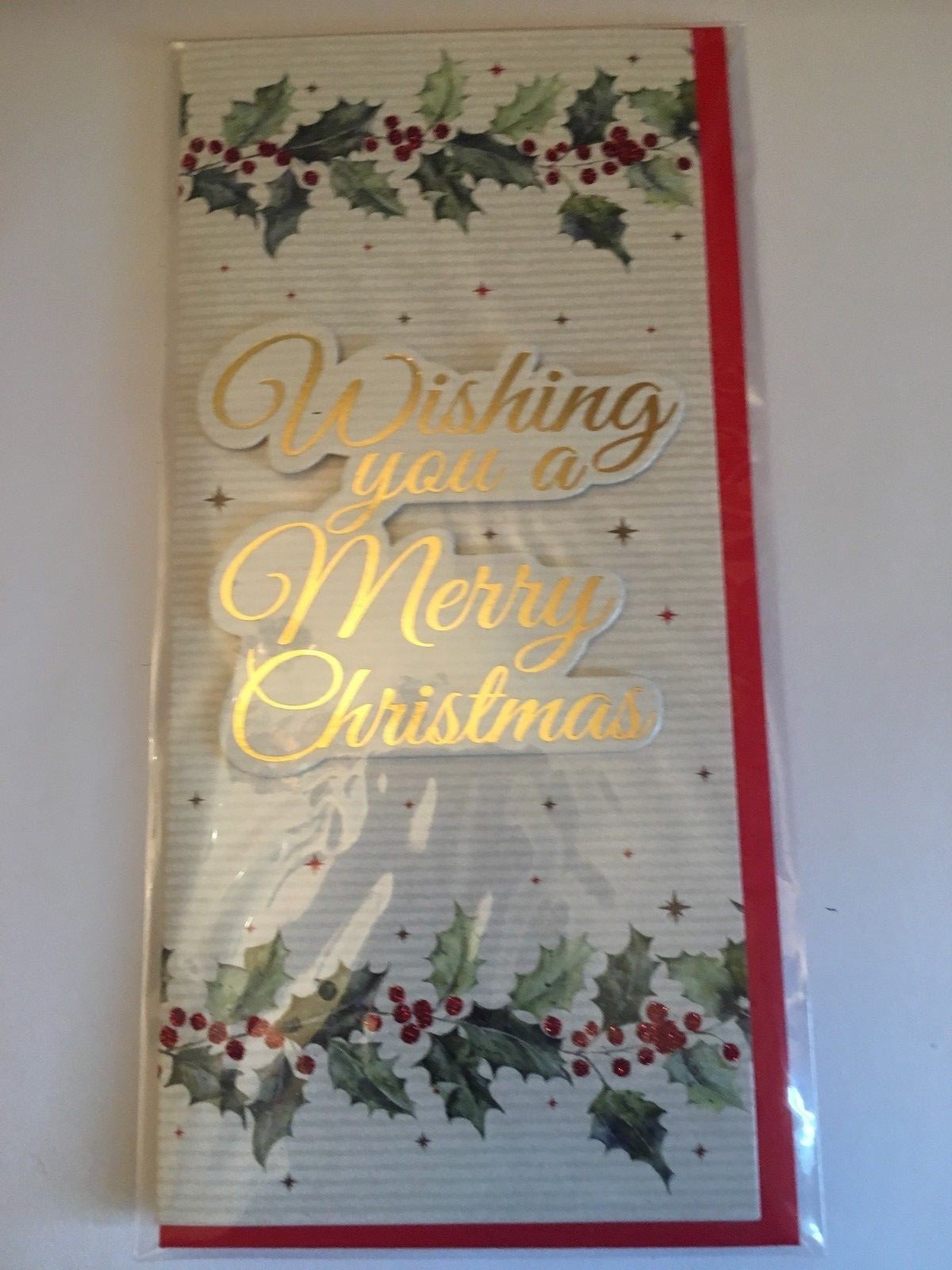 Luxury 3D Christmas Money Wallets Card Money Gift Vouchers Santa Reindeer Elf - Wishing You a Merry Christmas Holly