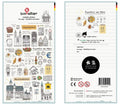 Germany Frankfurt Transparent Scrapbook Diary Album Decor Stickers Scrapbook