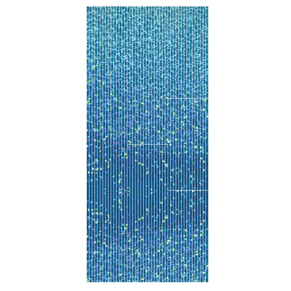 Lines Border Line Diamond Sparkle Peel Off Sticker Edge Craft Stickers - Light Blue
