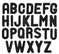 Black Letter Patch Iron or Sew on Embroidered Alphabet Customise Clothing 5cm