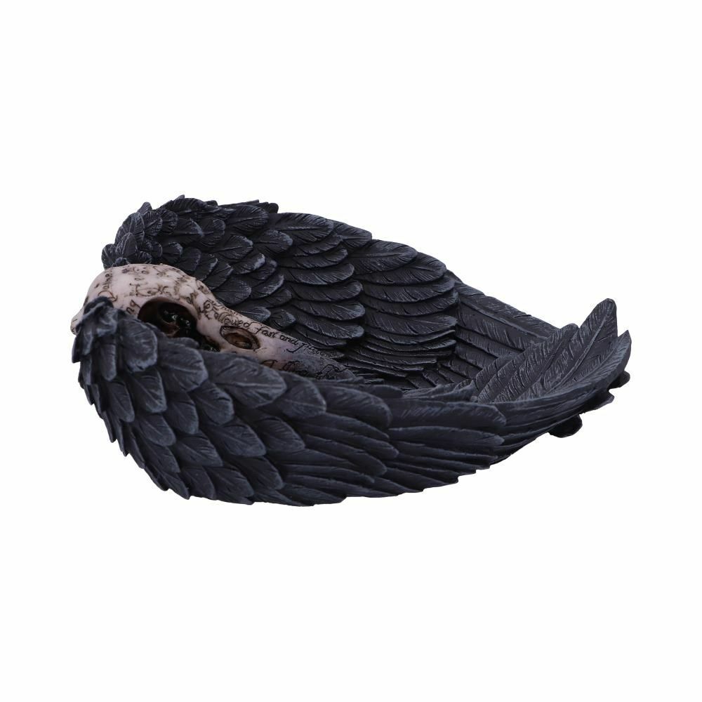 Raven Crow Black Bird Ornament Gothic Edgar Allan Poe Figurine Boxed Gift