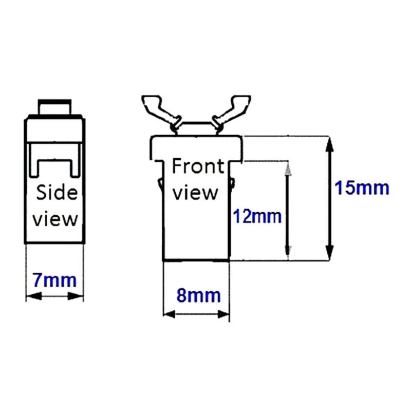 2 x Replacement Catch Brabantia Compatible Touch Lid Bin Clip Latch