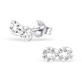 925 Sterling Silver Crystal Infinity Earrings Forever Studs & Mini Gift Box